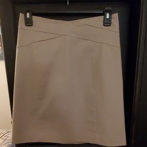 Banana Rep Pencil Skirt - Beige - Size 0 Stretch